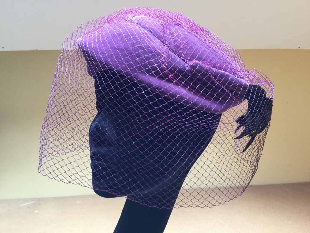 Purple Velvet Beret Kangol 8.5L
